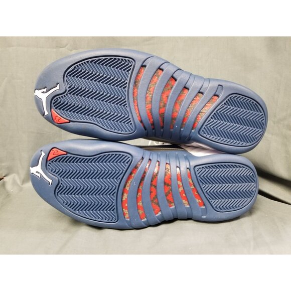 Air Jordan 12 Retro Sneakers White French Blue Mens Size 9 NEW in BOX! - Picture 11 of 11